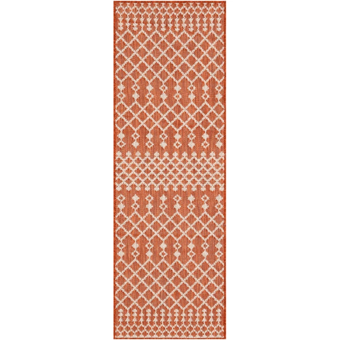 Nourison Positano Terracotta POS02 2 ft. X 6 ft. Rect. Rug