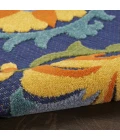 Nourison Aloha Navy Multicolor ALH17 10ft. x 14ft. Rect. Rug