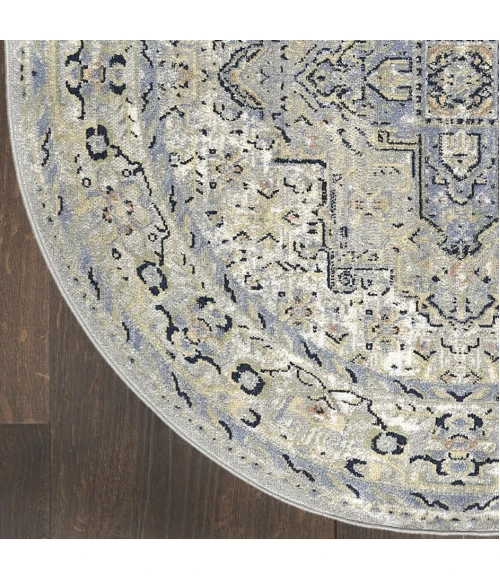 Nourison Nourison Essentials Persian Blue NRE07 6 ft. X Round Rug