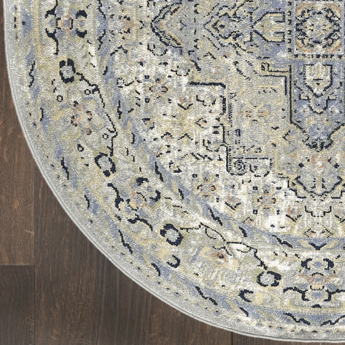 Nourison Nourison Essentials Persian Blue NRE07 6 ft. X Round Rug