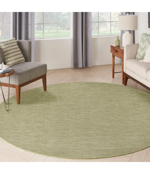 Nourison Positano Green POS01 6 ft. X Round Rug