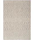 Nourison Positano Light Grey POS02 6 ft. X 9 ft. Rect. Rug