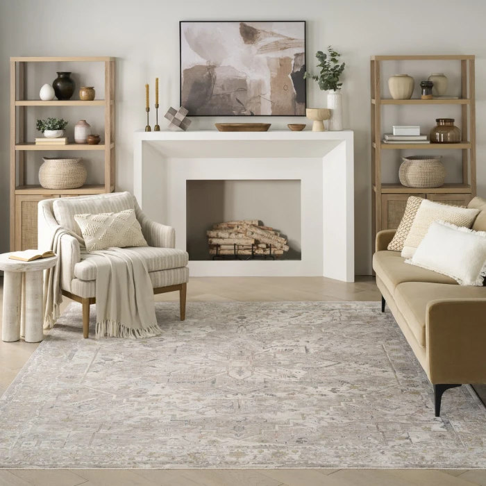 Nourison Home Antique Fusion Grey ANF02 9ft. x 11ft.10in. Rect. Rug