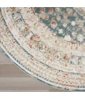 Nourison Thalia Green Ivory THL04 5ft.3in. x Round Rug