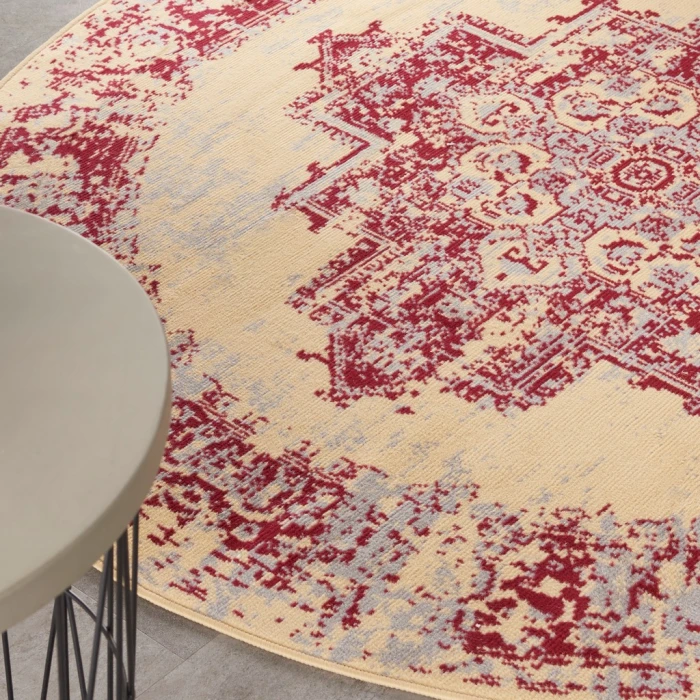Nourison Grafix Area Rug GRF14-Cream/Red
