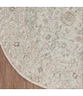 Nourison Oushak Home Light Grey OUS02 4 ft. X Round Rug