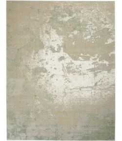 Nourison Twilight Ivory Green TWI06 7ft.9in. x 9ft.9in. Rect. Rug