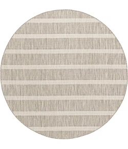 Nourison Positano Grey Ivory POS03 6ft. Round Rug