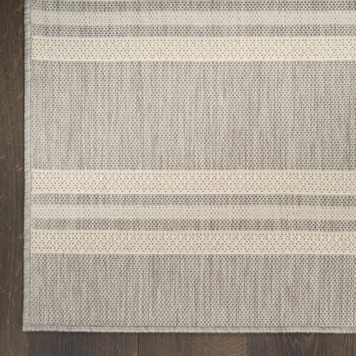 Nourison Home Horizon Indoor/Outdoor Grey HOZ05 2ft.2in. x 8ft. Rect. Rug