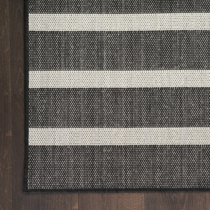 Nourison Positano Black Ivory POS03 2ft. x 3ft. Rect. Rug