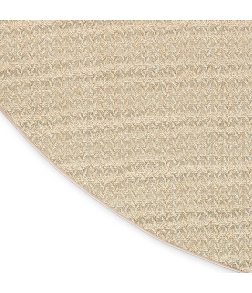 Nourison Tulum Cream TLM02 8 ft. X Round Rug