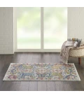 Nourison Ankara Global Grey Multicolor ANR12 2ft. x 4ft. Rect. Rug