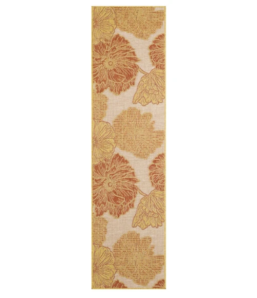 Nourison Garden Oasis Coral GOA04 2 ft. X 8 ft. Rect. Rug