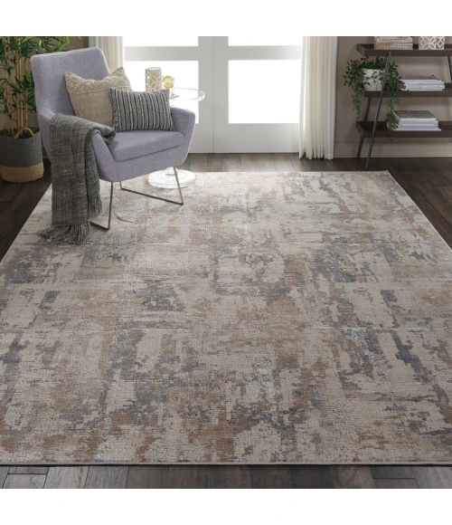 Nourison Rustic Textures Area Rug RUS06-Beige/Grey