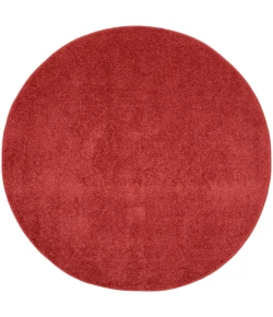 Nourison Home Nourison Essentials NRE01 Brick Red 4 ft. Round Area Rug