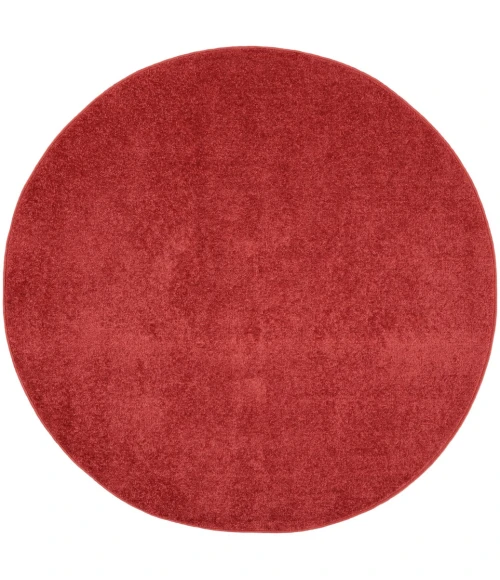 Nourison Essentials Brick Red Area Rug NRE01-Brick Red