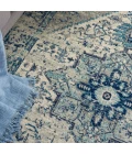 Nourison Tranquil Area Rug TRA06-Ivory/Light Blue