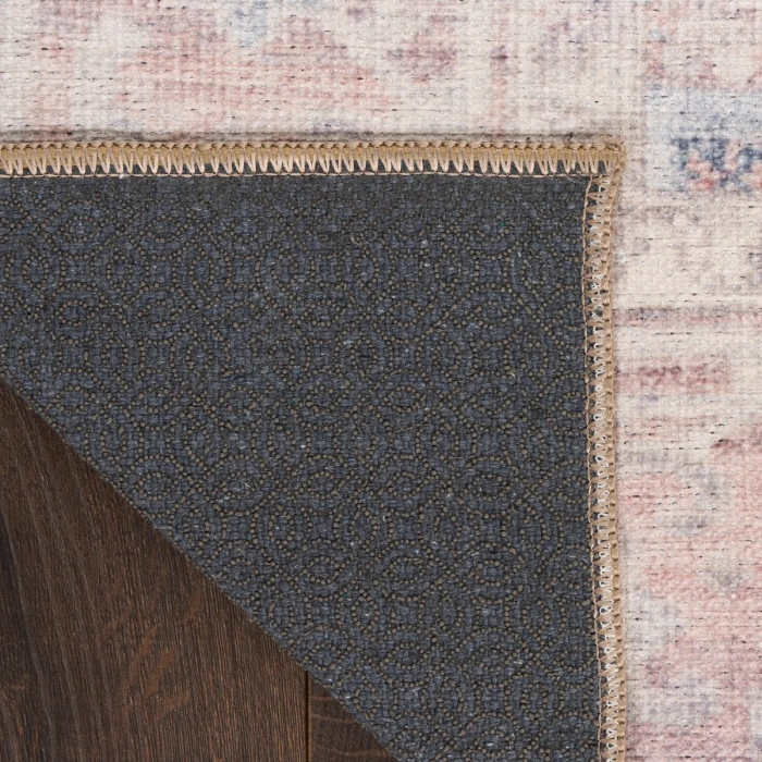 Nourison Vintage Washables Light Blue VWS07 2 ft. 2 in. X 8 ft. Rect. Rug