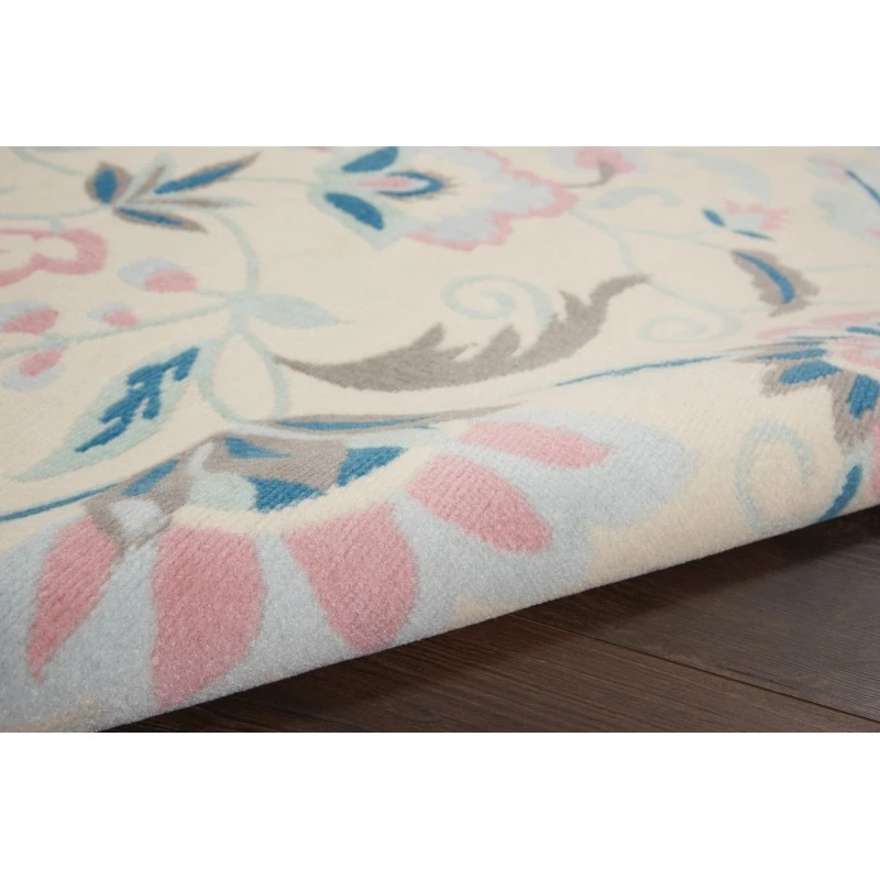 Nourison Jubilant Ivory/Multicolor JUB15 5ft.3in. x 7ft.3in. Rect. Rug