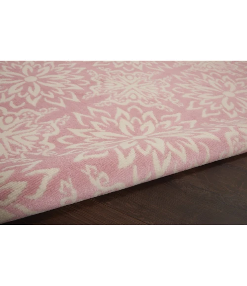 Nourison Jubilant Round Area Rug JUB06-Ivory/Pink