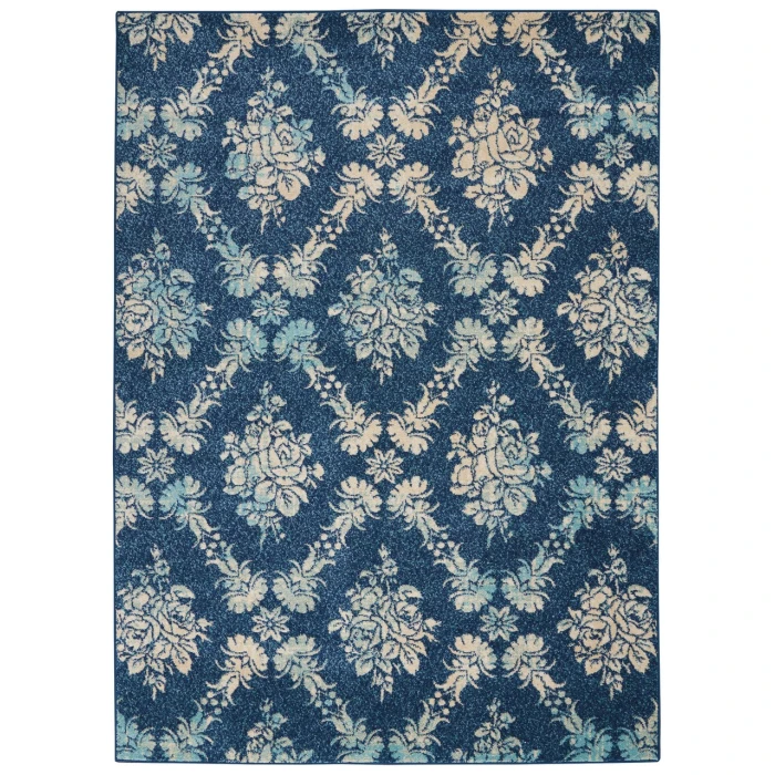 Nourison Tranquil Area Rug TRA09-Navy/Light Blue