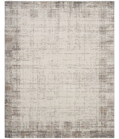 Nourison Elation Area Rug ETN05 Ivory Grey 7'10" x 9'10"