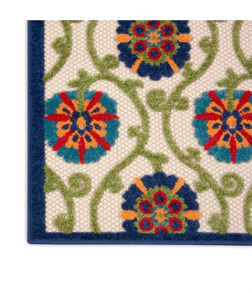 Nourison Aloha Area Rug ALH19-Blue/Multicolor
