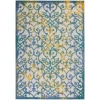 Nourison Home Aloha ALH21 Ivory Blue 5 ft. 3 in. X 7 ft. 5 in. Area Rug