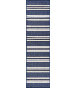 Nourison Home Horizon Indoor/Outdoor Blue HOZ05 2ft.2in. x 8ft. Rect. Rug