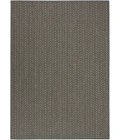 Nourison Horizon Indoor/Outdoor Charcoal HOZ02 6 ft. X 9 ft. Rect. Rug