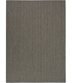 Nourison Home Horizon Indoor/Outdoor HOZ02 Charcoal 6 ft. X 9 ft. Area Rug