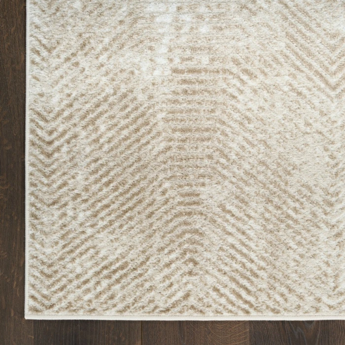 Nourison Dekor Ivory Taupe DEK04 5 ft. 3 in. X 7 ft. Rect. Rug