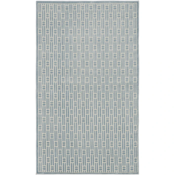 Nourison Home Washable Charm Blue WCH02 3ft. x 5ft. Rect. Rug