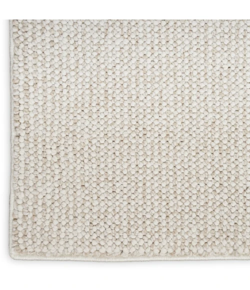 Nourison Natural Texture Ivory Beige NTX01 5ft. Square Rug