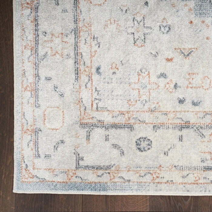 Nourison Astra Machine Washable Area Rug ASW11 Light Blue