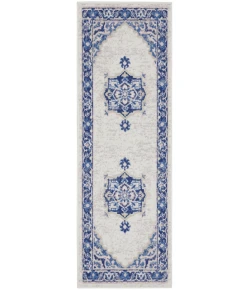 Nourison Home Whimsicle WHS03 Ivory Blue 2 ft. X 8 ft. Area Rug