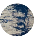 Nourison Twilight Round Area Rug TWI29 Ivory Blue 8' Round