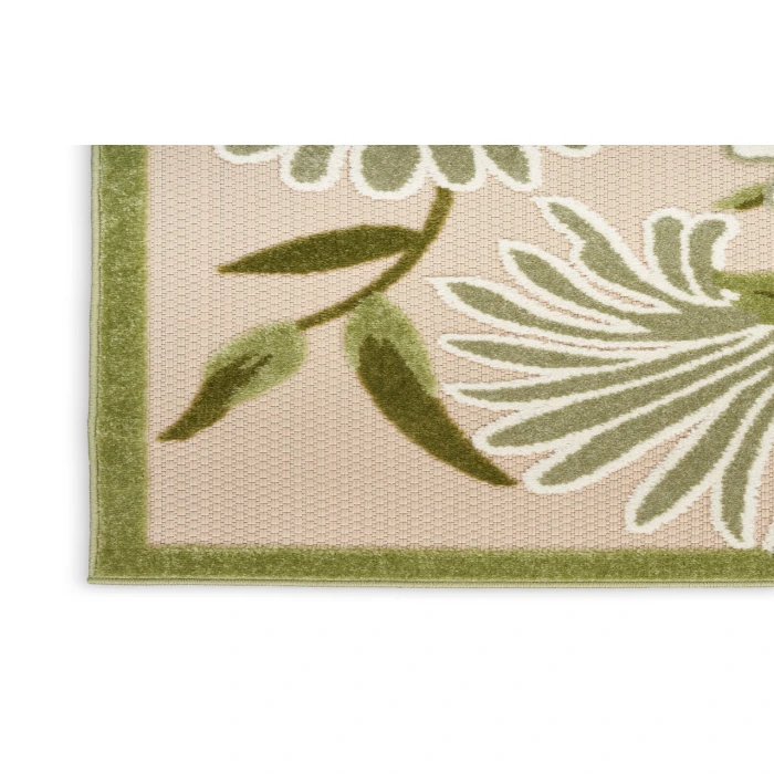Nourison Aloha Ivory Green ALH33 2 ft. 3 in. X 8 ft. Rectangle Rug