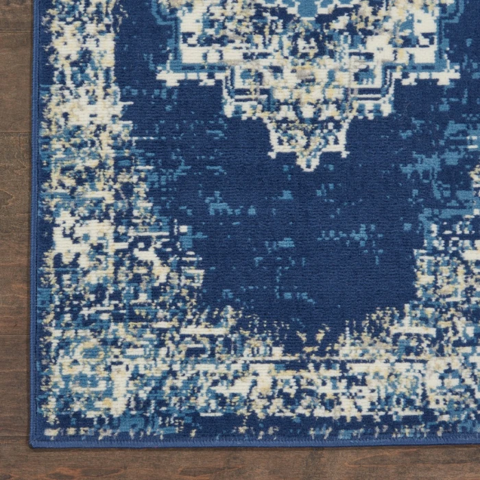 Nourison Grafix Runner Area Rug GRF14-Navy Blue