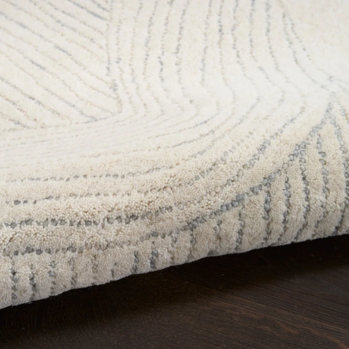 DKNY Pure Patterns Ivory Grey PRN01 4 ft. X 6 ft. Rect. Rug