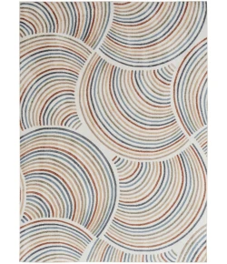 Nourison Home Astra Machine Washable ASW08 Ivory Multicolor 7 ft. 10 in. X 10 ft. Area Rug