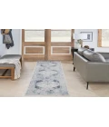 Nourison Astra Machine Washable Blue Ivory ASW11 2 ft. X 6 ft. Rectangle Rug