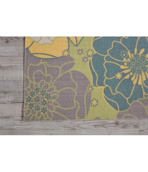 Nourison Home & Garden Square Area Rug RS021-Green
