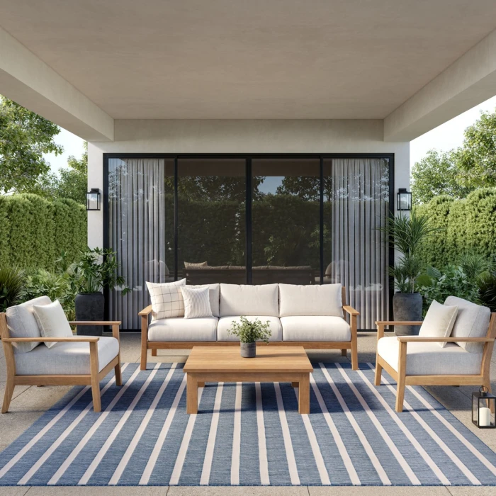Nourison Positano Navy Ivory POS03 8ft. Square Rug