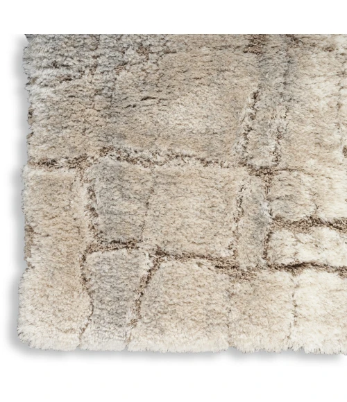 Nourison Dreamy Shag Ivory Beige DRS09 2ft.2in. x 6ft. Rect. Rug