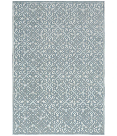 Nourison Washable Charm Blue Ivory WCH03 6 ft. X 9 ft. Rect. Rug