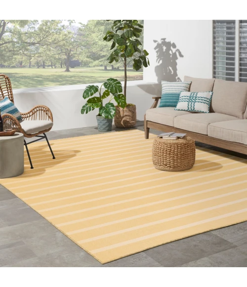 Nourison Positano Yellow Ivory POS03 10 ft. X 14 ft. Rect. Rug