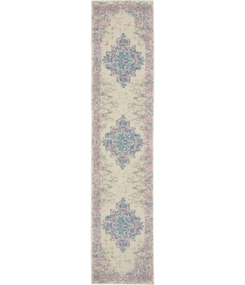 Nourison Grafix Runner Area Rug GRF14-Ivory/Pink