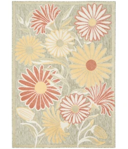 Nourison Home Aloha ALH33 Sage Rose 3 ft. 6 in. X 5 ft. 6 in. Area Rug