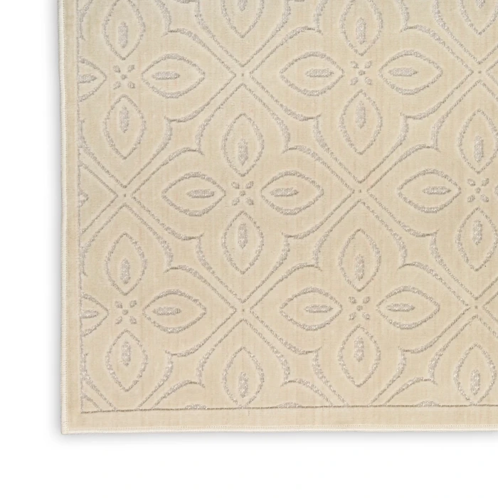Nourison Washable Charm Ivory WCH03 6 ft. X 9 ft. Rect. Rug